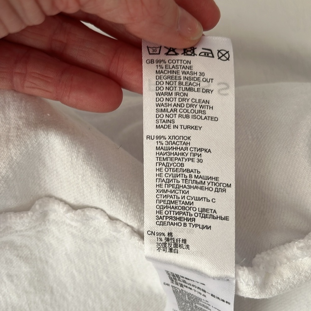Reiss white denim jacket.  Size Medium? - Picture 5 of 5
